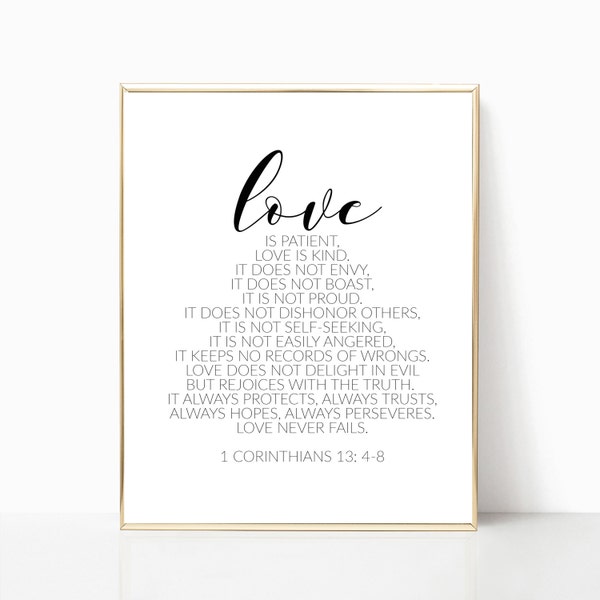 Love is Patient Sign - Etsy