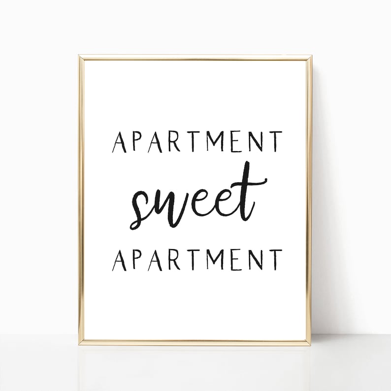 Apartment Sweet Apartment Printable Print Wall Decor - Etsy