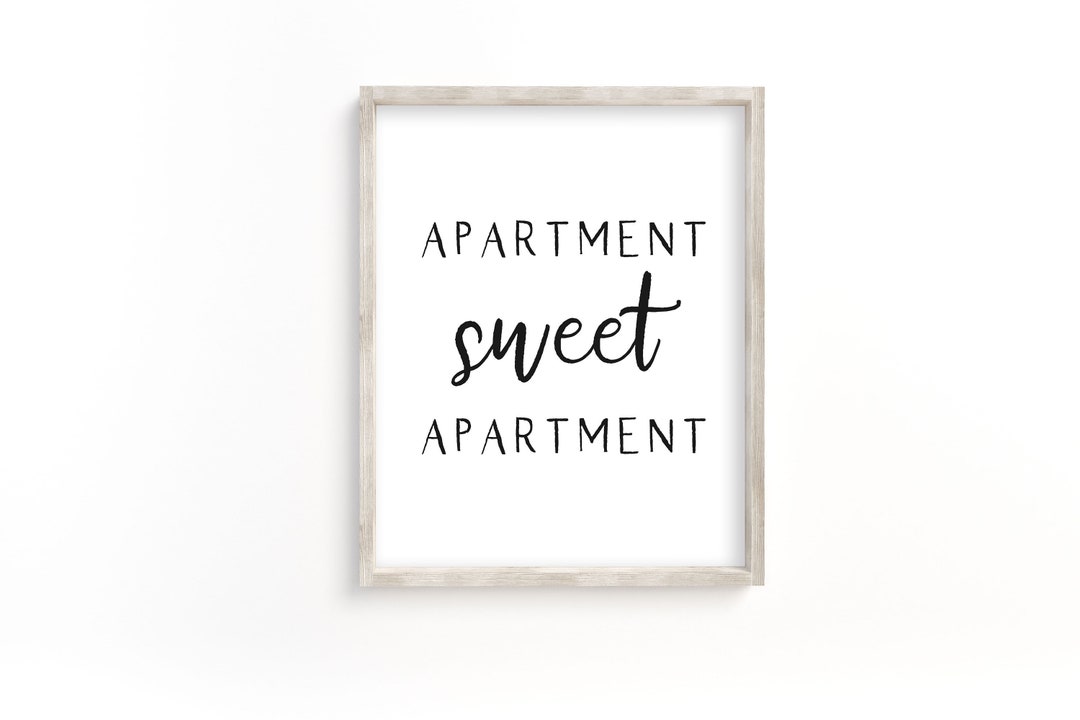 Apartment Sweet Apartment Printable, Print, Wall Decor, College ...