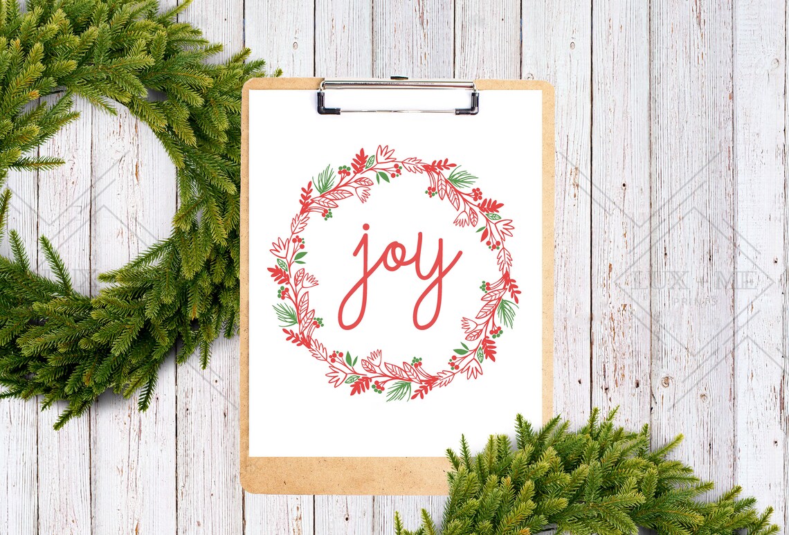 Joy Printable Joy Print Joy Sign Christmas Wall Decor Joy | Etsy