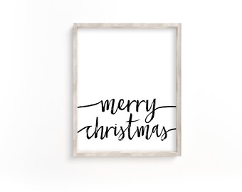 Merry Christmas printable, holiday decor, christmas decor, merry christmas sign, christmas decoration, christmas printable, christmas art