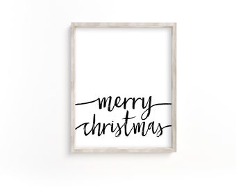Merry Christmas printable, holiday decor, christmas decor, merry christmas sign, christmas decoration, christmas printable, christmas art