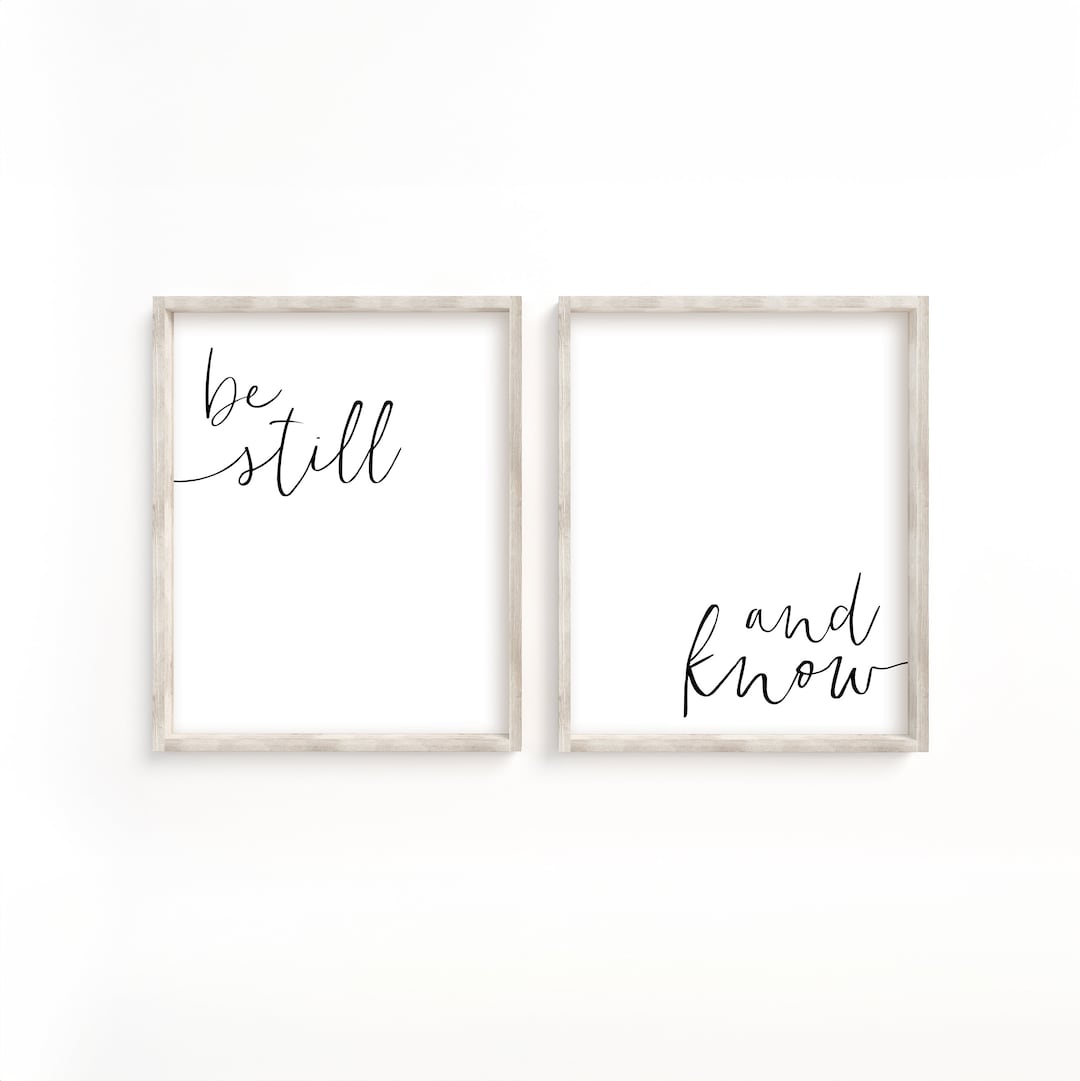 Be Still My Soul Printable Set, Be Still Sign, Be Still Printable ...