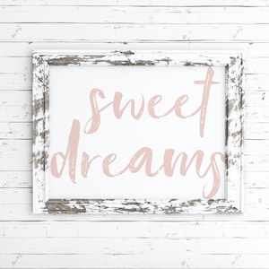 sweet dreams printable, print, sweet dreams sign, bedroom wall art, nursery decor, nursery art, nursery sign, printable for nursery