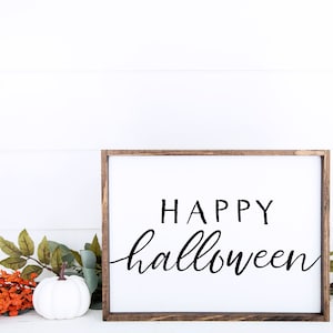 Happy Halloween Printable Halloween Decor Halloween Art - Etsy