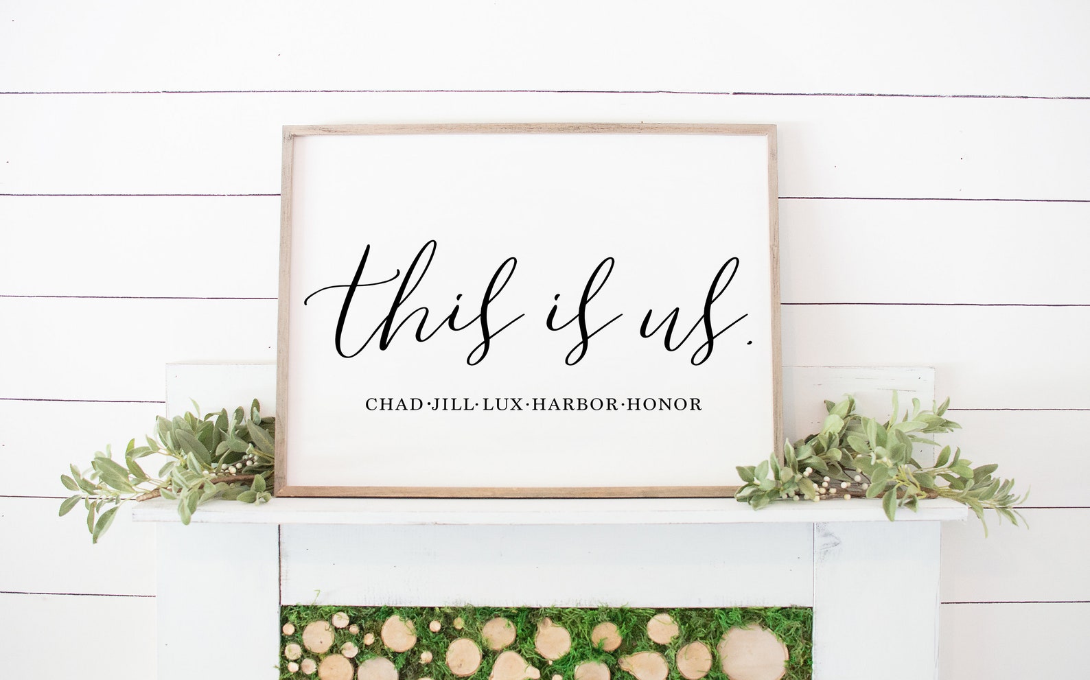 This is Us Family Name Printable This is Us Custom Sign This Etsy