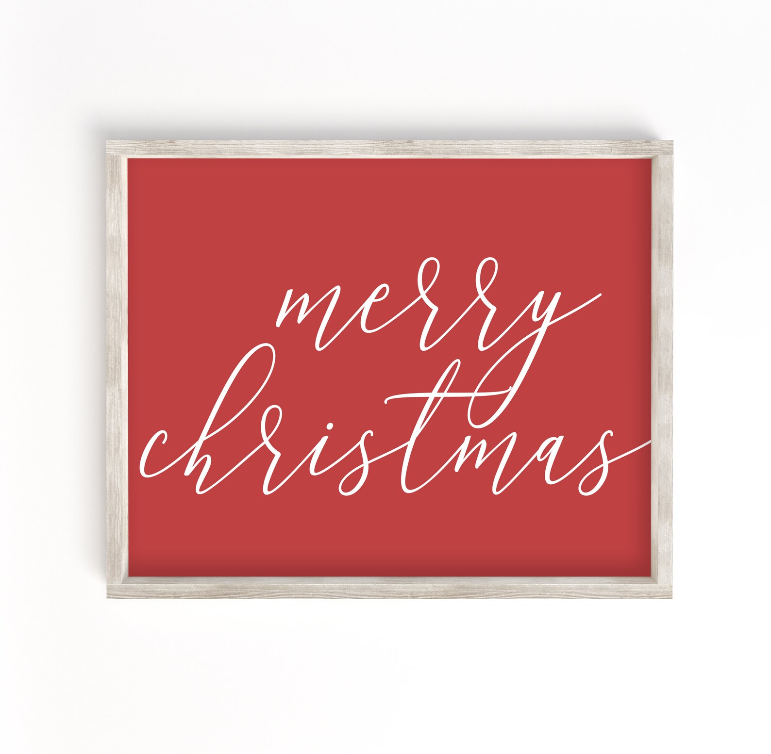 Holiday Decor Merry Christmas Printable Christmas Decor Etsy