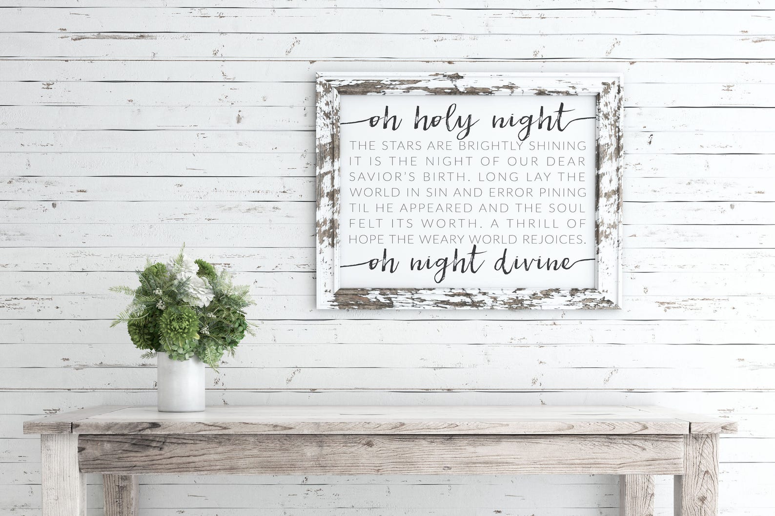 Oh Holy Night Printable Oh Holy Night Print Decor Christmas | Etsy