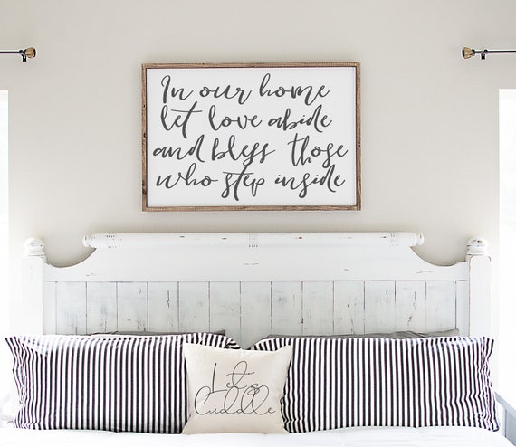 In Our Home Let Love Abide And Bless Printable Print Sign Etsy