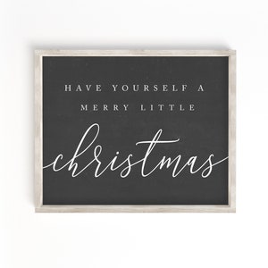 Have yourself a merry little Christmas printable, Christmas printable, Christmas sign, wall art, Christmas decor, wall decor