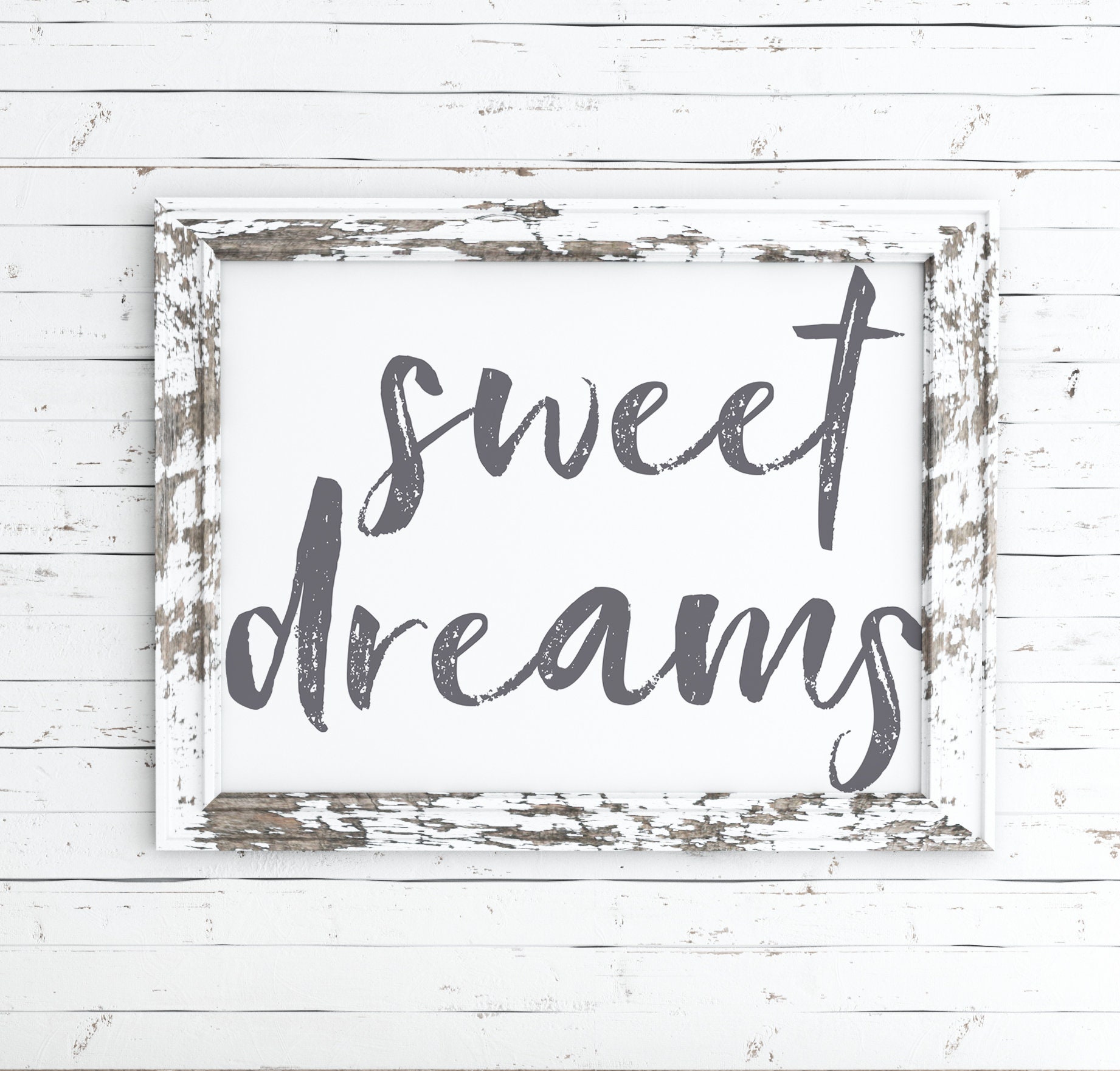 Sweet dreams printable print sweet dreams sign bedroom wall | Etsy