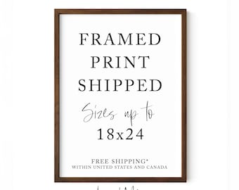 Any Print, Framed and Shipped | Ready to Hang Home Decor | Gift for Home