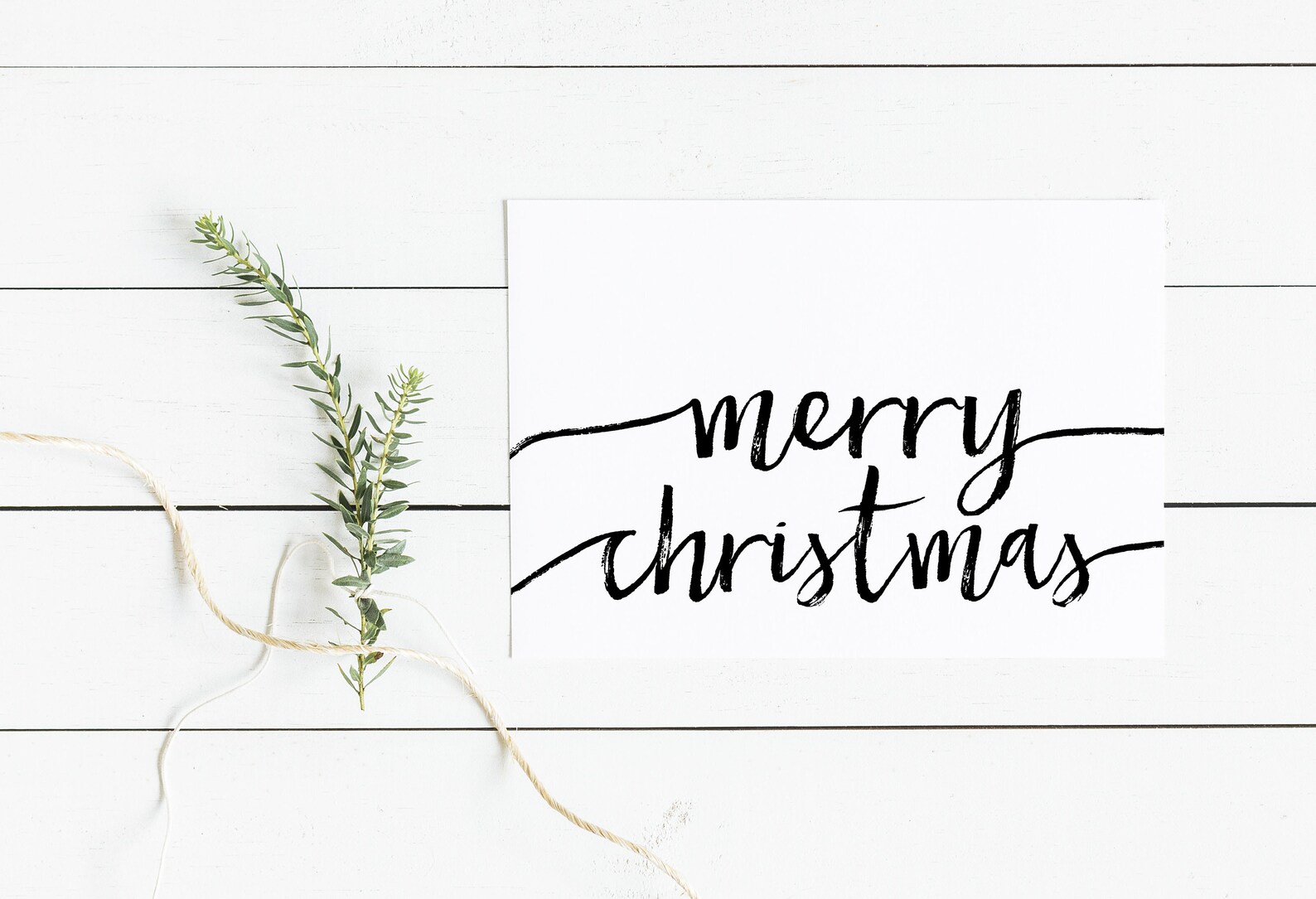 Merry Christmas Printable Holiday Decor Christmas Print - Etsy