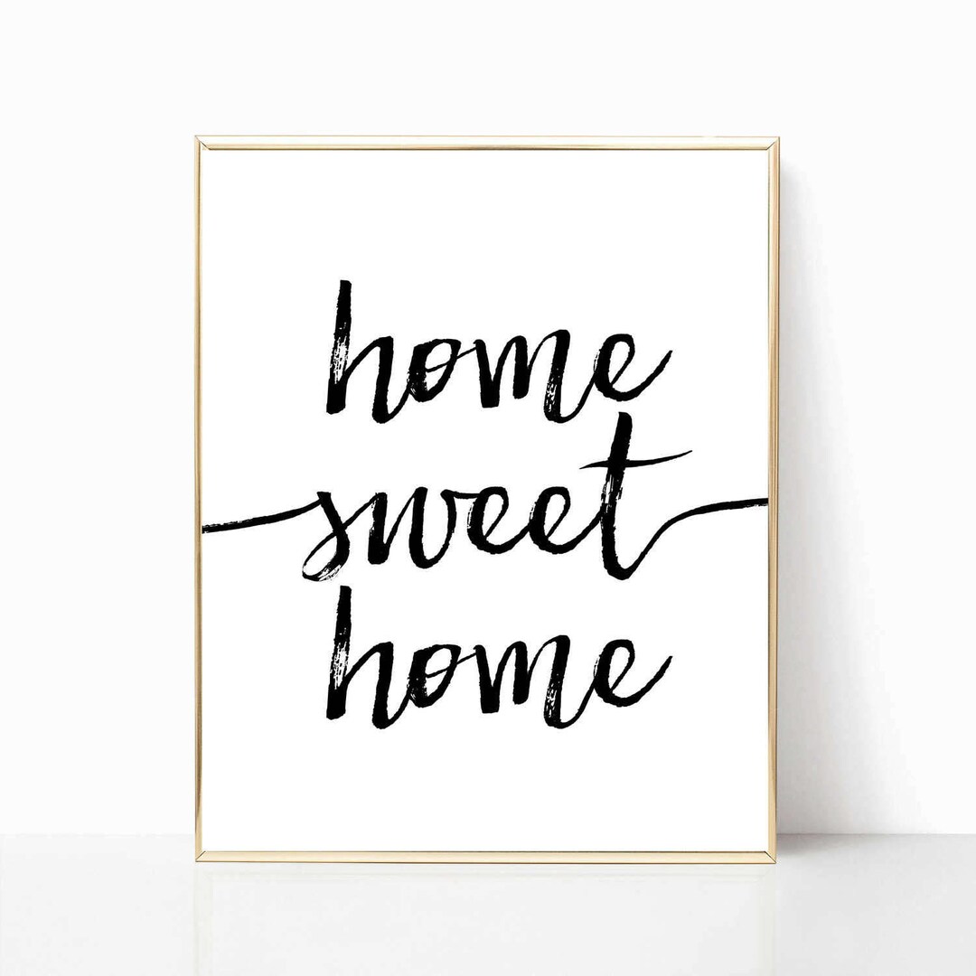 Home Sweet Home Printable, Print, Printable Art, Wall Decor, Home Decor ...