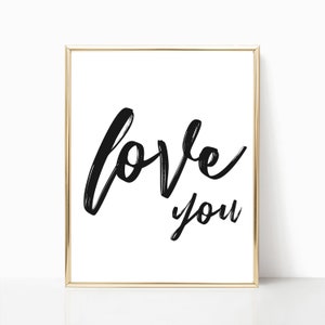 Love you printable, love you print, Love you sign, wedding decor, wedding sign, I love you sign, printable art, printable sign