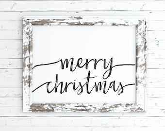 Merry Christmas printable, holiday decor, Christmas print, Christmas print, holiday sign