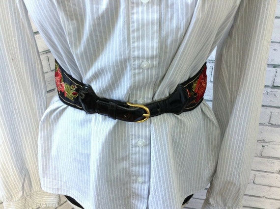 saint laurent wide belt