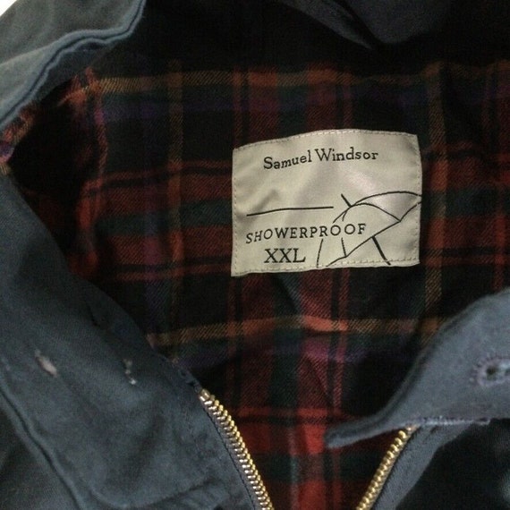 Samuel Windsor Mens Showerproof Harrington Style Navy Jacket Size XX Large