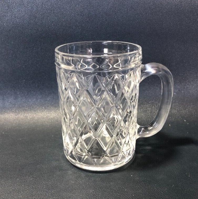 French Lead Crystal Beer Stein Vintage 4.5 inches Tall #3