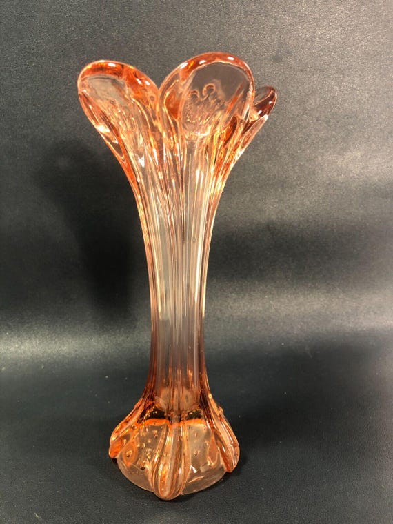 ムラノガラス murano ヴィンテージ 花瓶 ヴィンテージ ムラーノ 花瓶 トランペット型 アートガラス - Etsy 日本