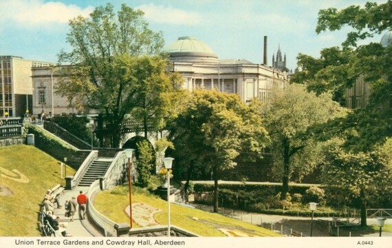 Union Terrace Aberdeen And Cowdray Hall  Unused. Standard size. Good condition