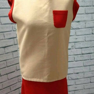 Vintage 1960s Dress Colour Block image 5