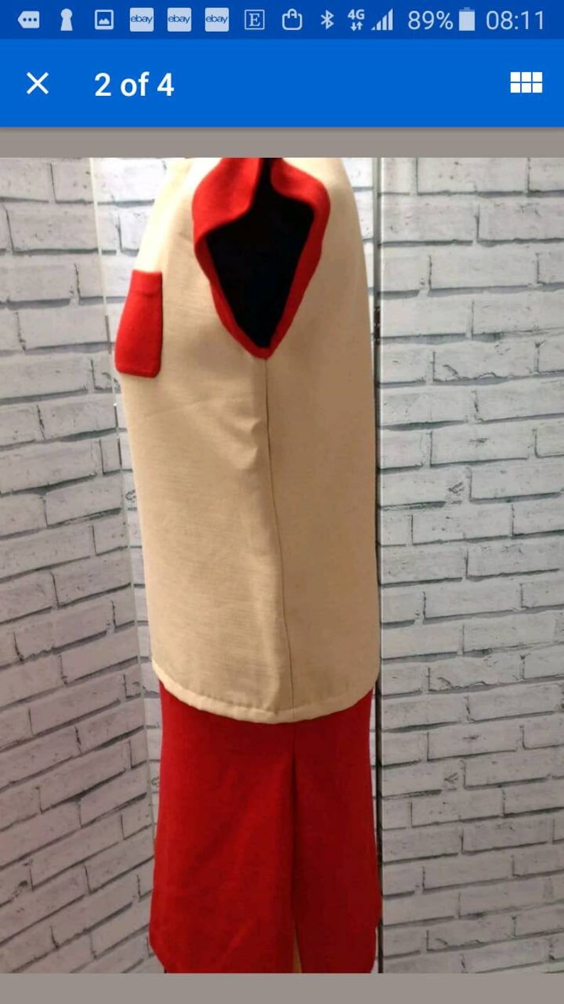 Vintage 1960s Dress Colour Block image 3