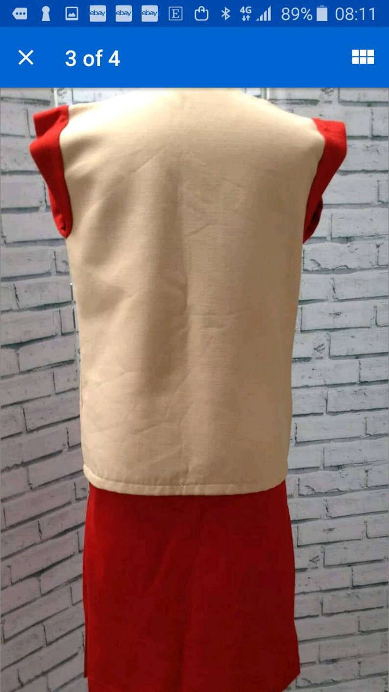 Vintage 1960s Dress Colour Block image 4