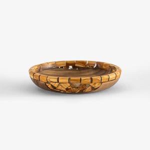 Handmade Walnut  Epoxy Wood Bowl – 25 cm Diameter | Natural Wooden Bowl | Unique Gift | Gift For Her