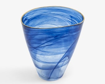 ヴィンテージ ボヘミアン チェコガラス花瓶コレクション：手描きの3D