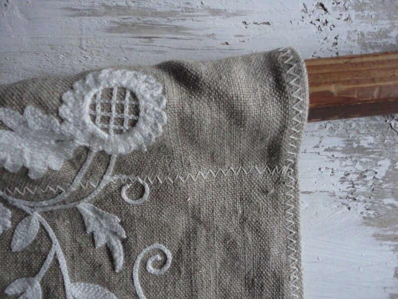 handmade from midi weight hemp in creme /_ with certain black-out effect creme HEMP curtain panel drape