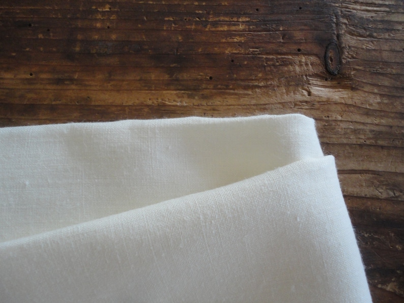 handmade from midi weight hemp in creme /_ with certain black-out effect creme HEMP curtain panel drape
