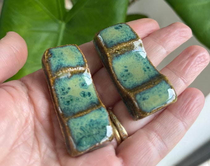 Handmade ceramic chopstick rests. Beautiful unique chopstick rests. Set of two chopstick rests