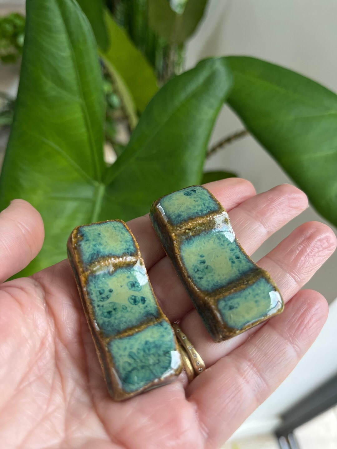 Handmade Ceramic Chopstick Rests. Beautiful Unique Chopstick Rests. Set