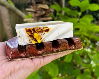 Hand made heavy ceramic Soap Dish