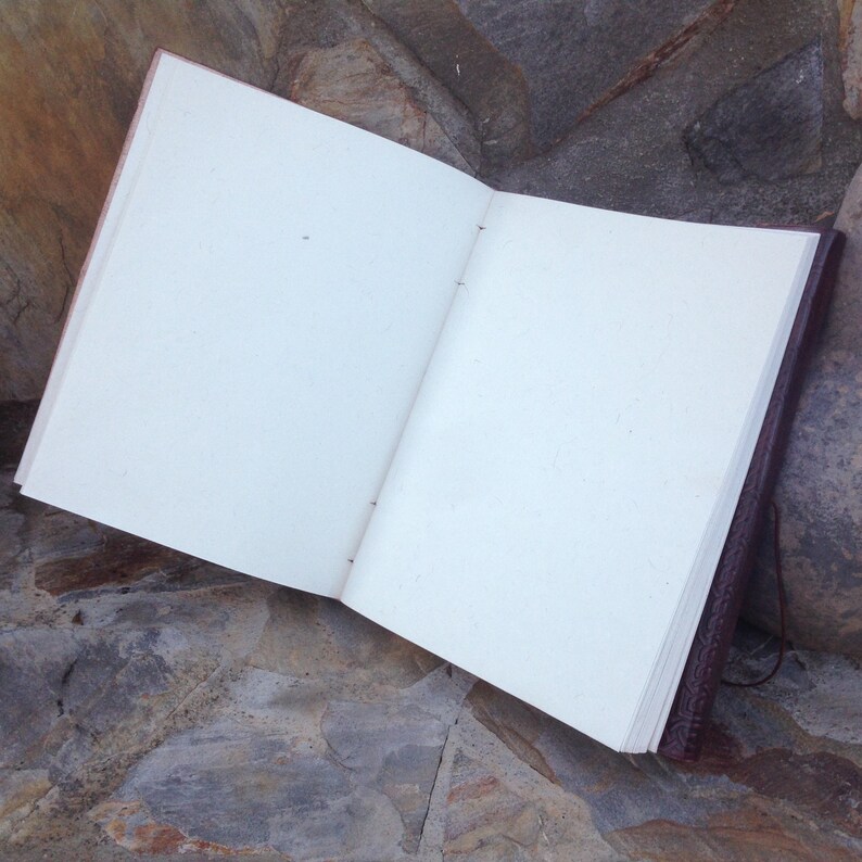 Leather Guest Book Leather Custumer Book Big Leather Etsy