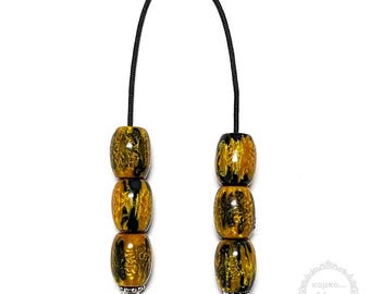 Begleri de resina artesanal – Mini Komboloi de prata tibetana