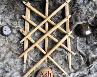 Nalbinding Needle, Ash wood  nalbindning needle, hand carved excellent use in tradition of Nålbinding naalbinding