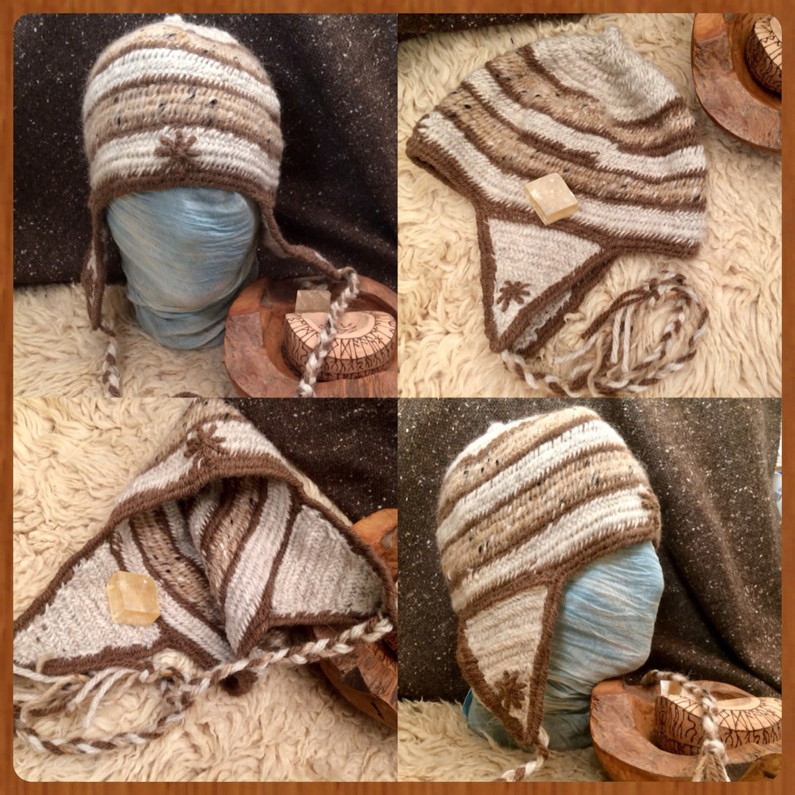 Nalbinding hat Peruvian style ch'ullu hat in Peru. Etsy