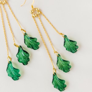 Philippines Palm Tree Drop Earrings Filipino Jewelry