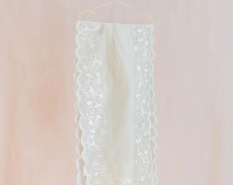 Cocoon Silk Unity Veil in White for Filipino Wedding Cord and Veil Ceremony