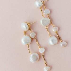 Philippines Guijo Double Drop South Sea Pearls Earrings Filipino Jewelry