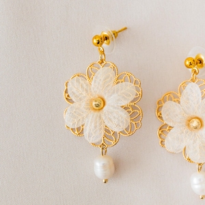 Philippines Lila Pearl Earrings Filipino Jewelry