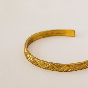 Philippines Indigenous Nonom Adjustable Brass Bangle Filipino Jewelry