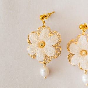 Philippines Lila Pearl Earrings Filipino Jewelry