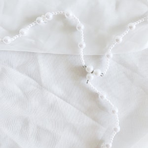 Pearl Rosary Unity Cord Lasso Yugal for Filipino Wedding Ceremony image 4