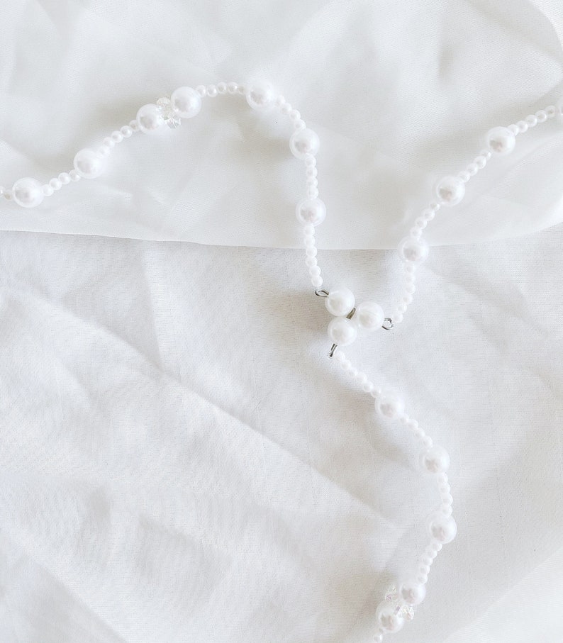 Pearl Rosary Unity Cord Lasso Yugal for Filipino Wedding Ceremony image 4