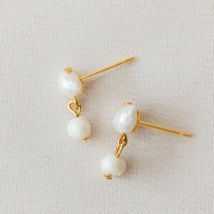 Philippines Laya Dainty Baroque Pearl Drop Earrings Filipino Jewelry