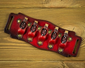 Belt Potion Holder Leather Larp Alchemist Witch Cosplay