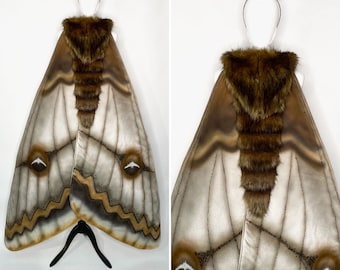 Moth Costume Cape Hand-painted Wings Fantasy Clothing Gothic